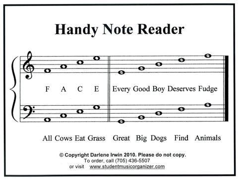 Note Reading Cards