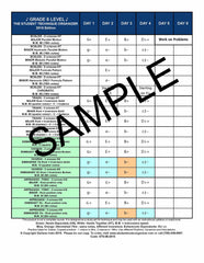 2015 Digital PDF Scale Charts (Individual Grades Sold Separately)