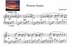 Piano Composition - "Western Sunset" by Darlene Irwin (Digital Format)